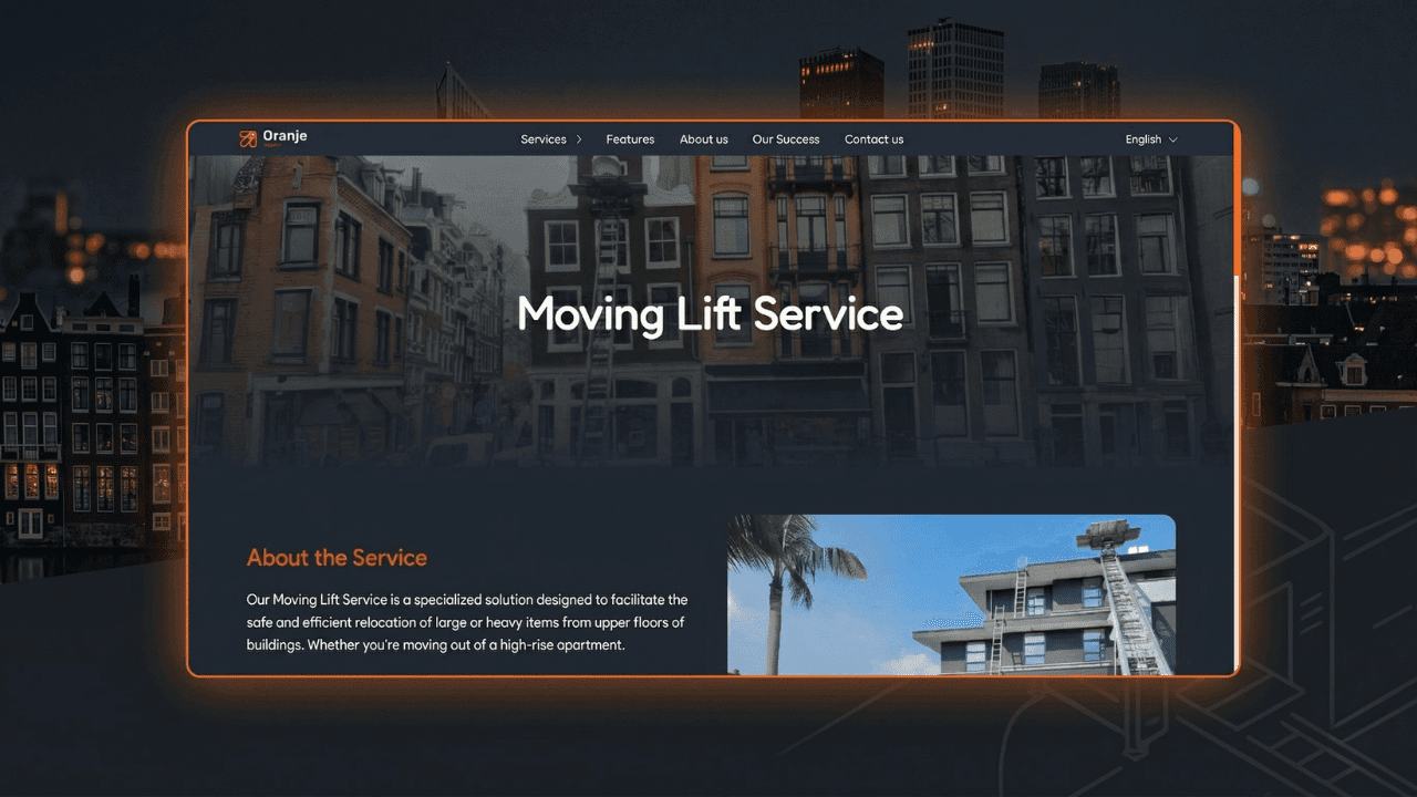 موقع ألكتروني لشركة نقل